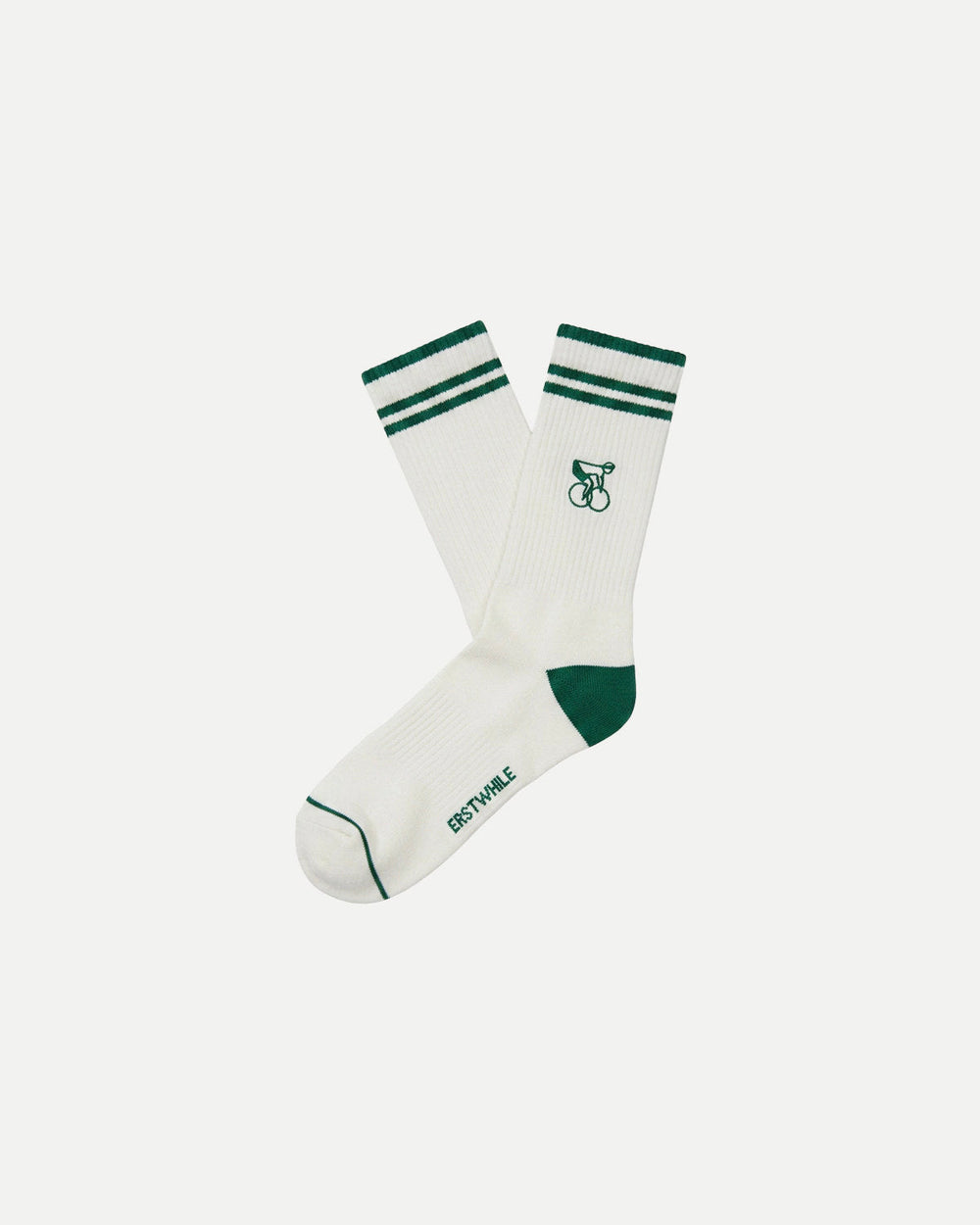 Crew - Sock - Ivory/Green