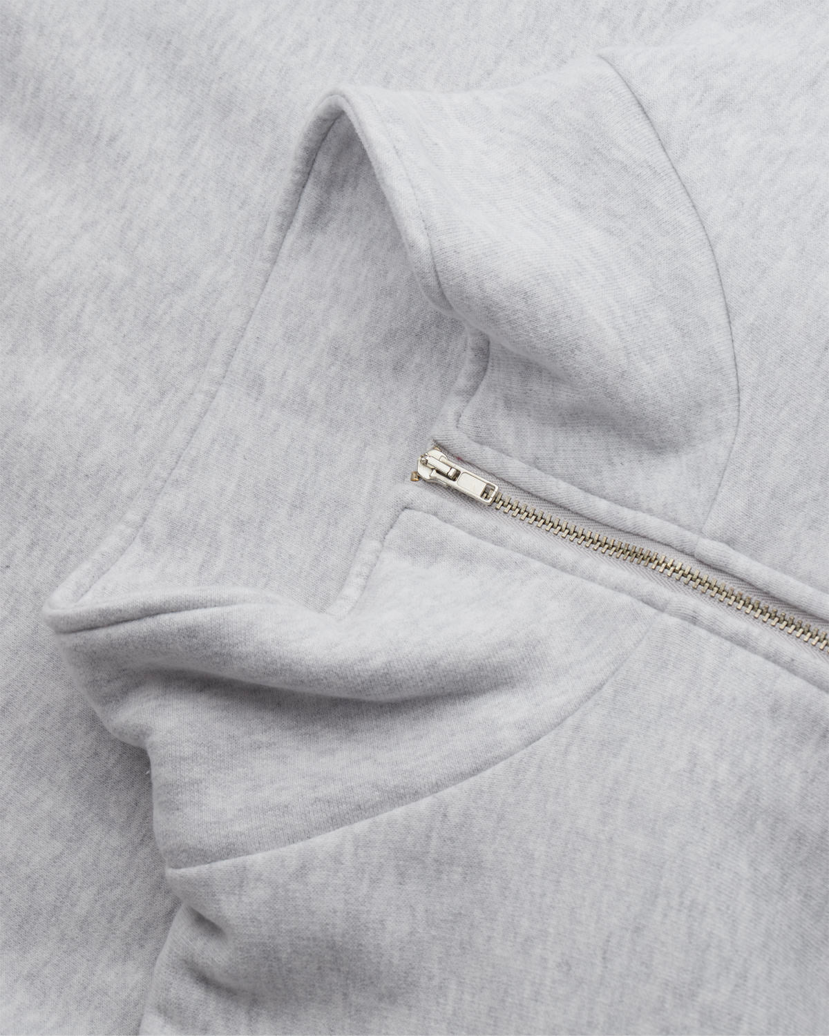 Zip Sweatshirt - Light Grey