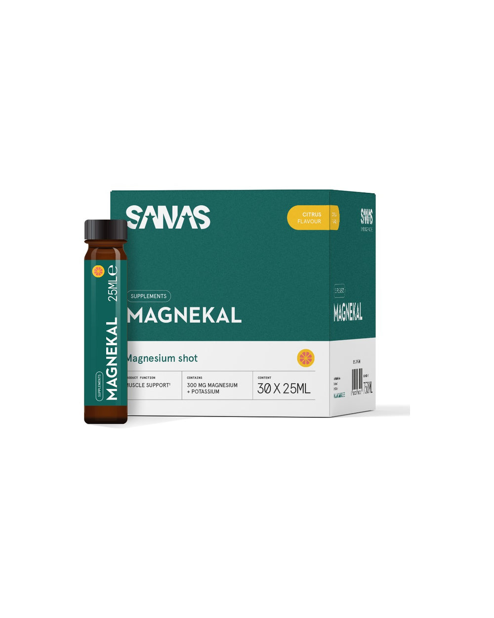 Magnekal Magnesium Shot - 30 x 25 ml - Citrus