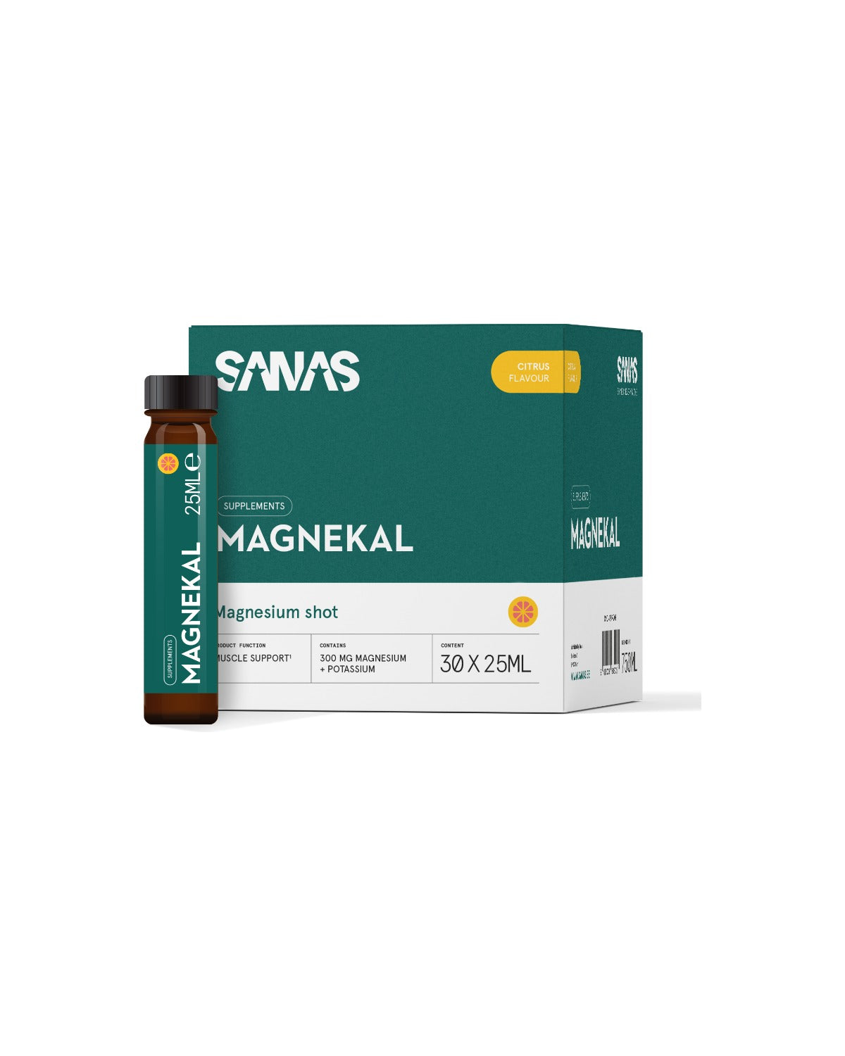 Magnekal Magnesium Shot - 30 x 25 ml - Citrus