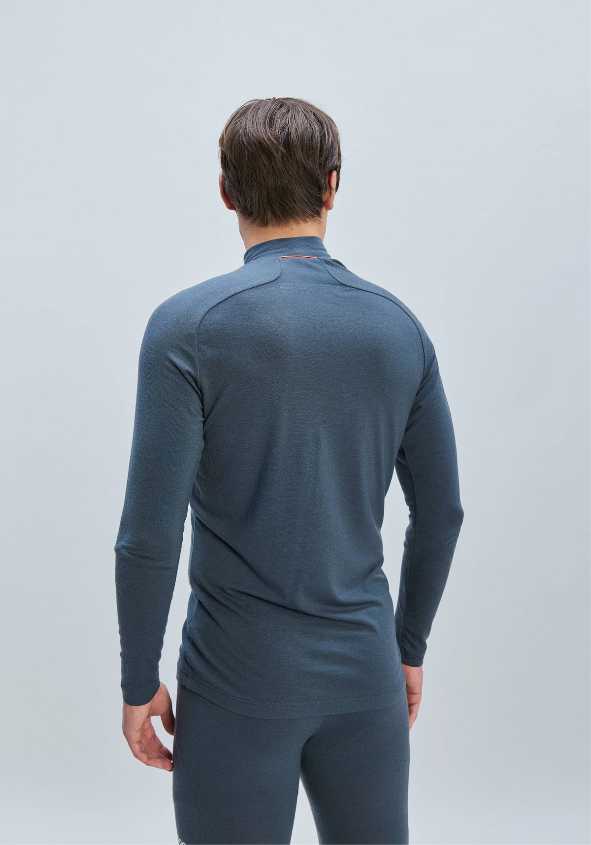 Merino Mock Neck - Baselayer Men - Sylvanite Grey