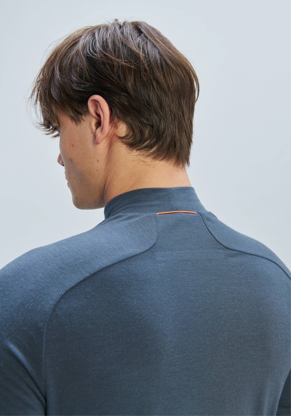 Merino Mock Neck - Baselayer Men - Sylvanite Grey