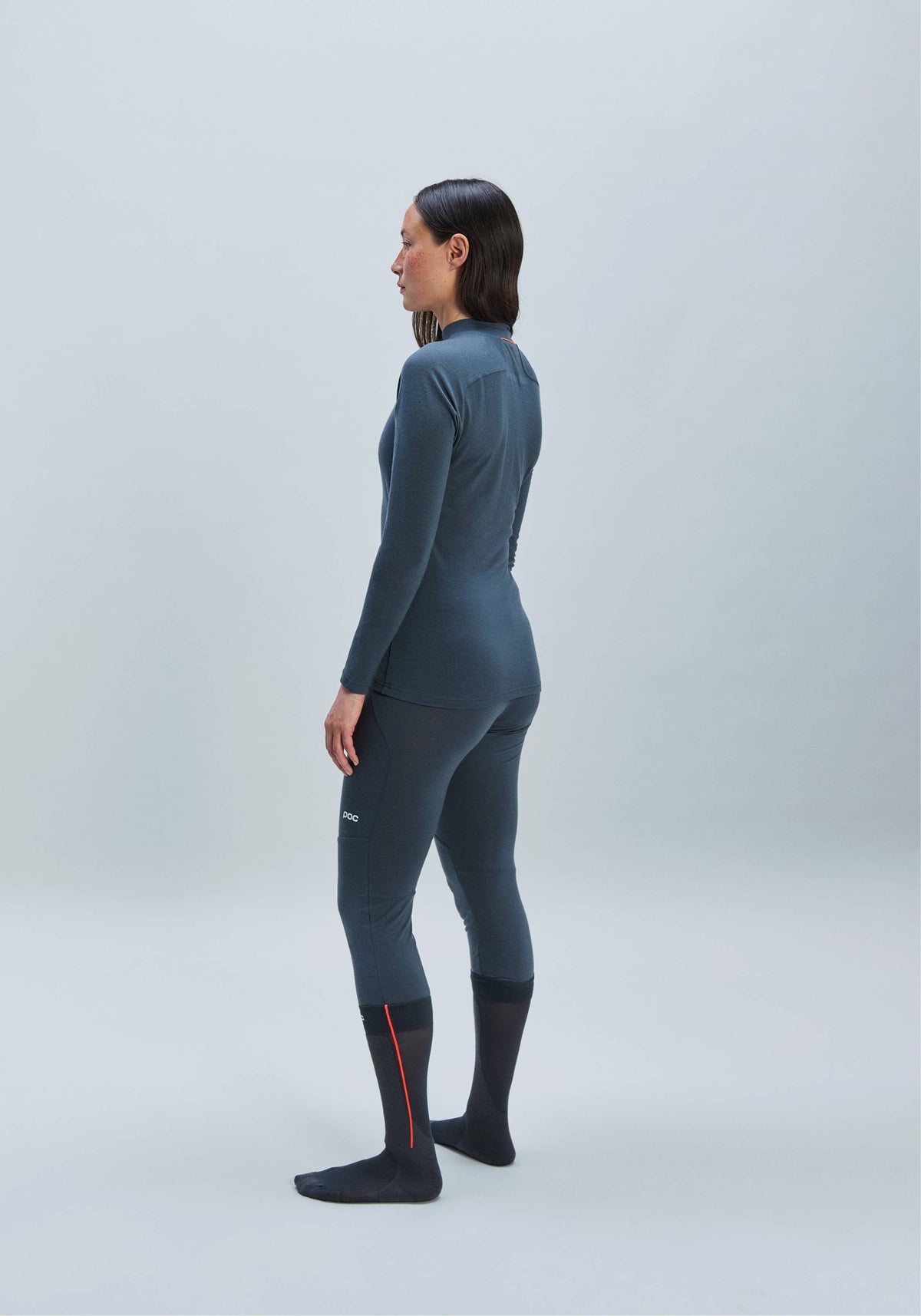 Merino Mock Neck - Baselayer Women - Sylvanite Grey