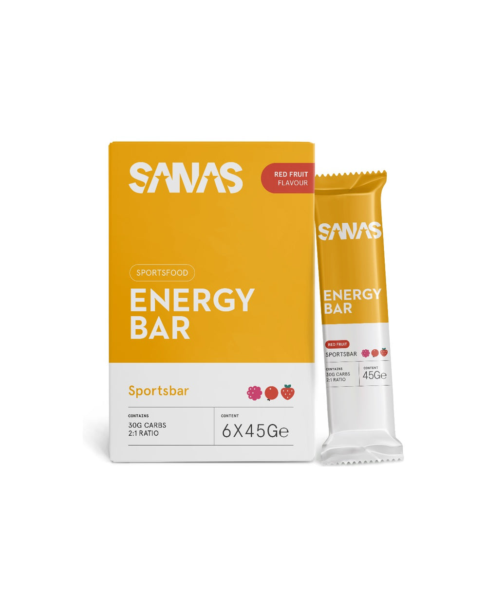 Energy Bar - 6 Bars - Red Fruits