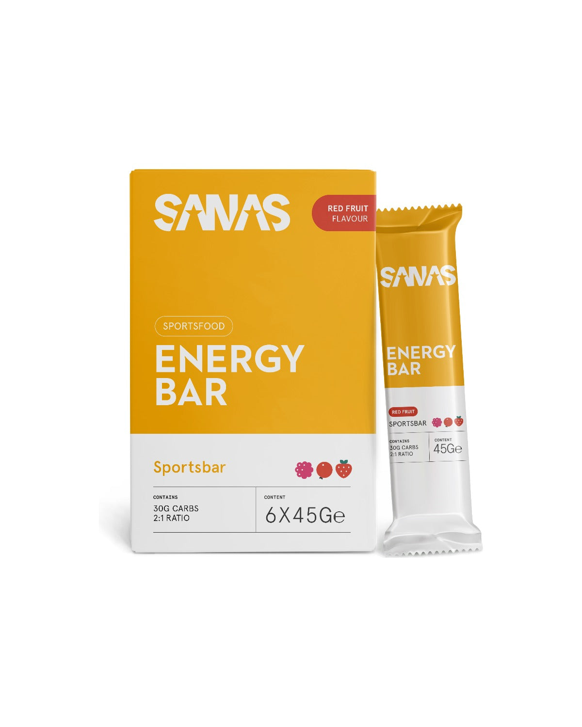Energy Bar - 6 Bars - Red Fruits