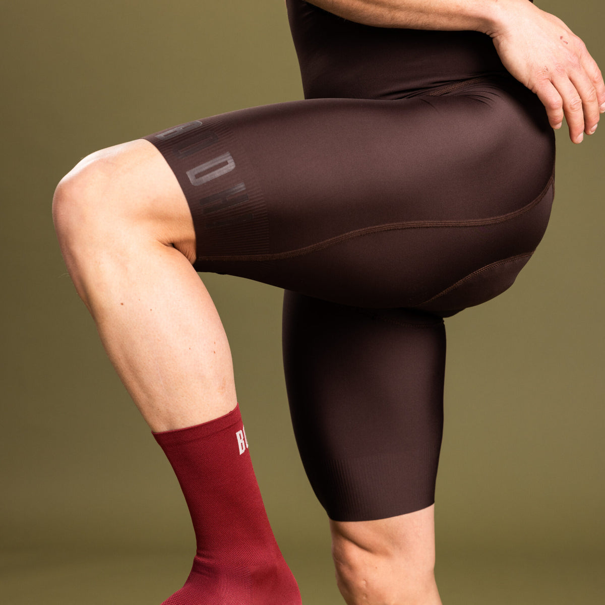 Power - Bib Shorts Men - Brown