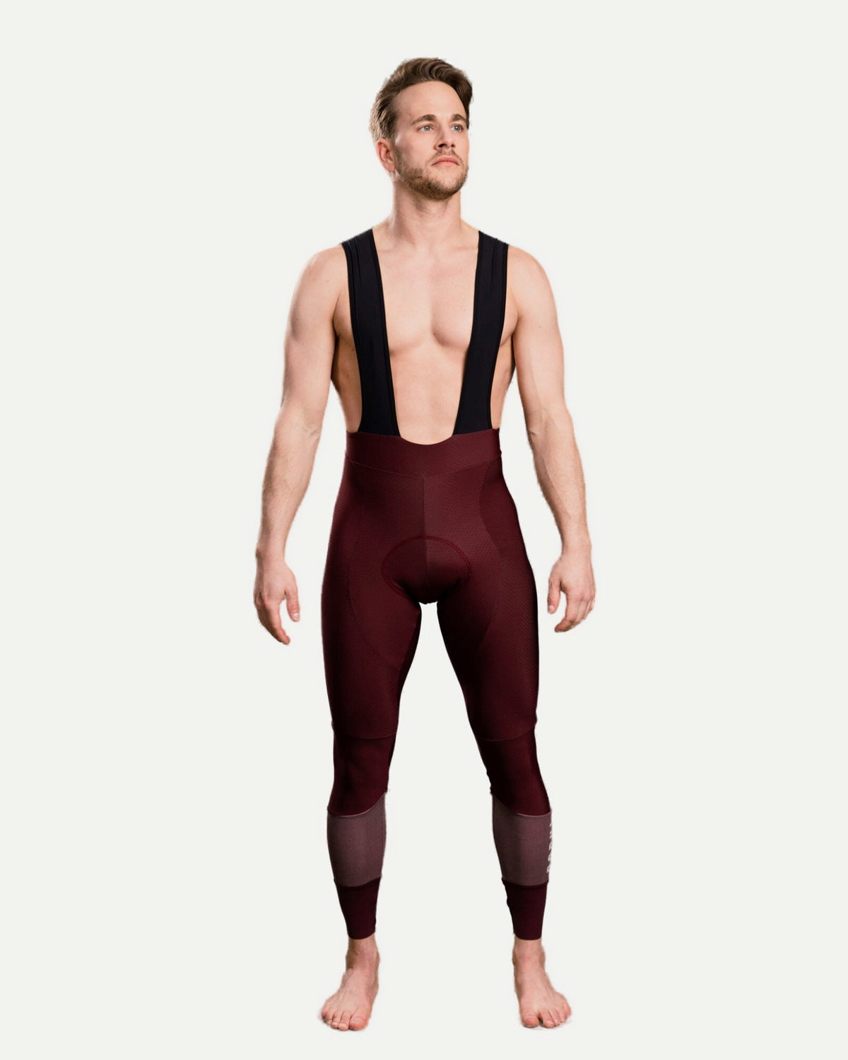 Power bib tights on a rider