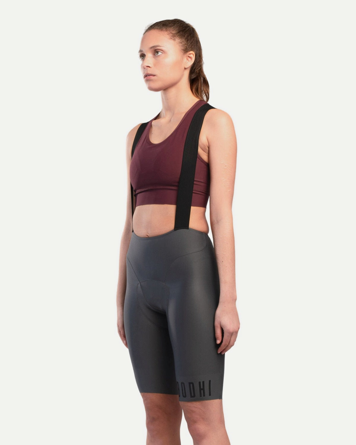 Power - Bib Shorts Women - Asphalt