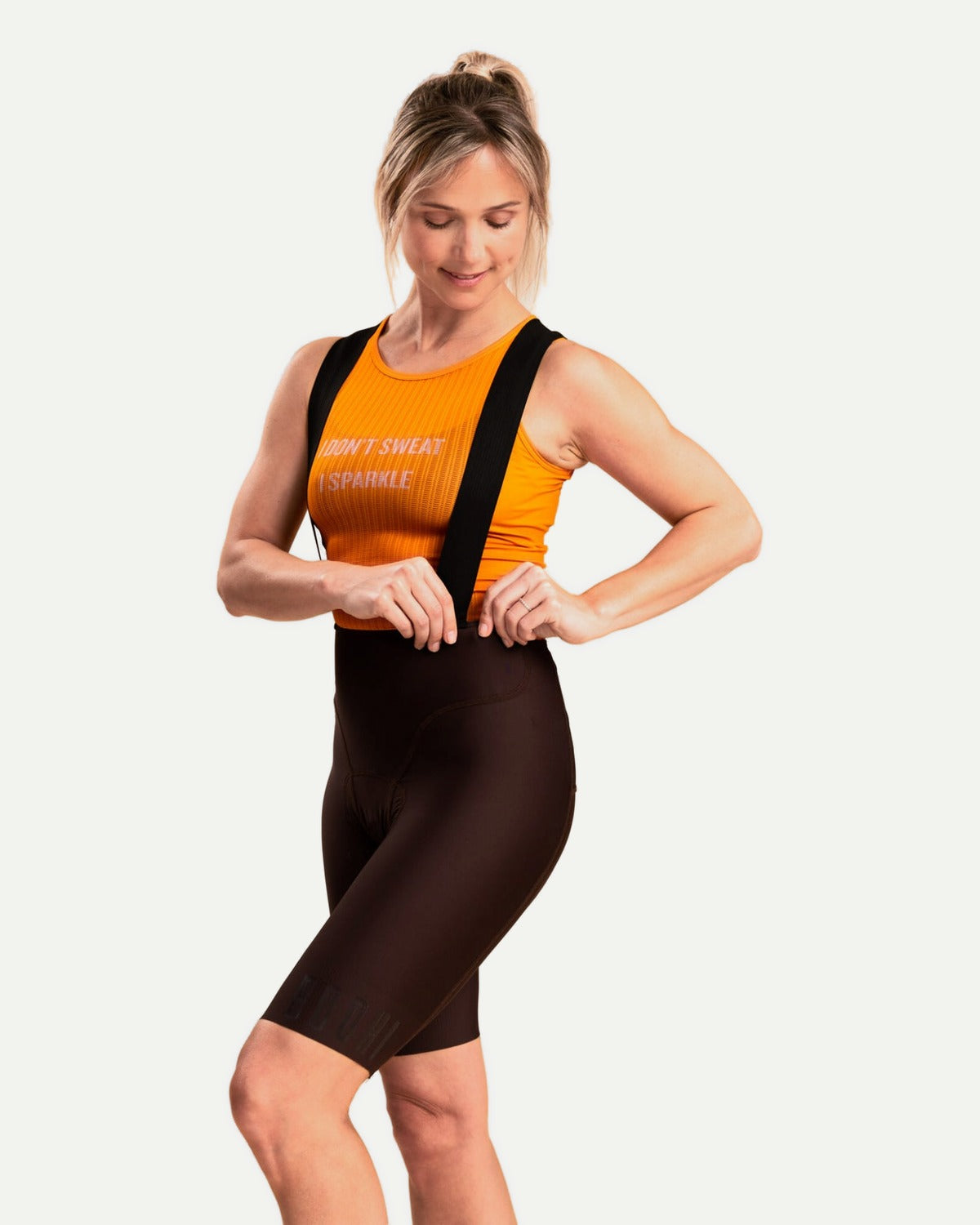 Power - Bib Shorts Women - Brown