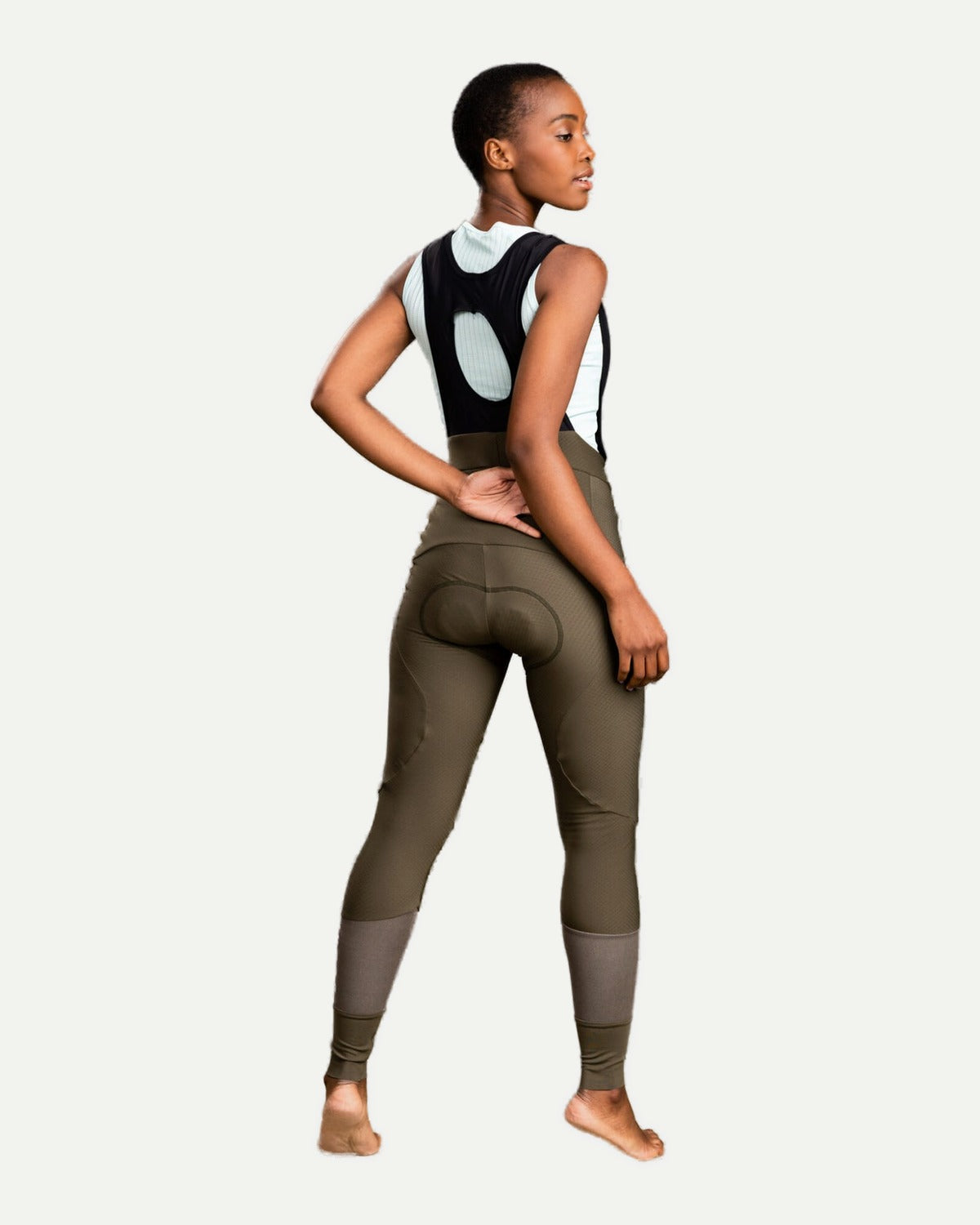 Power - Bib Tights Women - Dark Olive