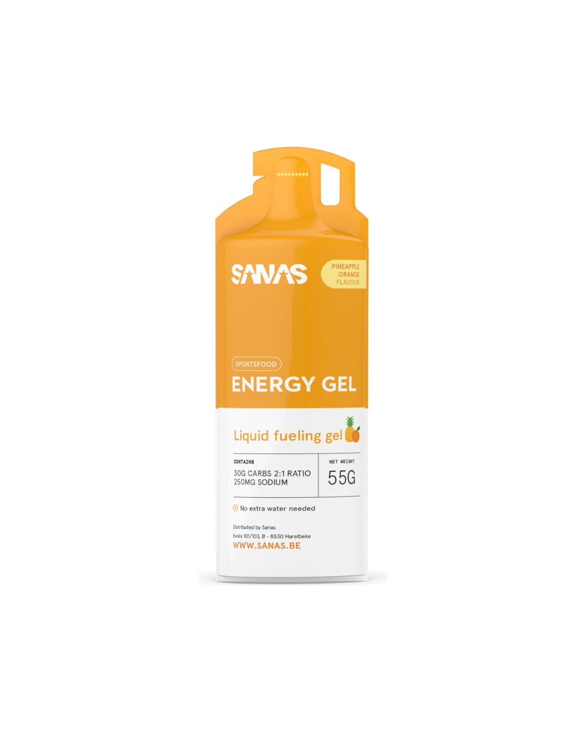 Energy Gel - 6 Gels - Pineapple/Orange